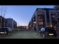 timelapse driving from malmö to copenhagen over the Øresund bridge at sunset