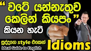 Lesson 134– How to use 'Beat about the bush'  -English in Sinhala|  Ideal guide to English