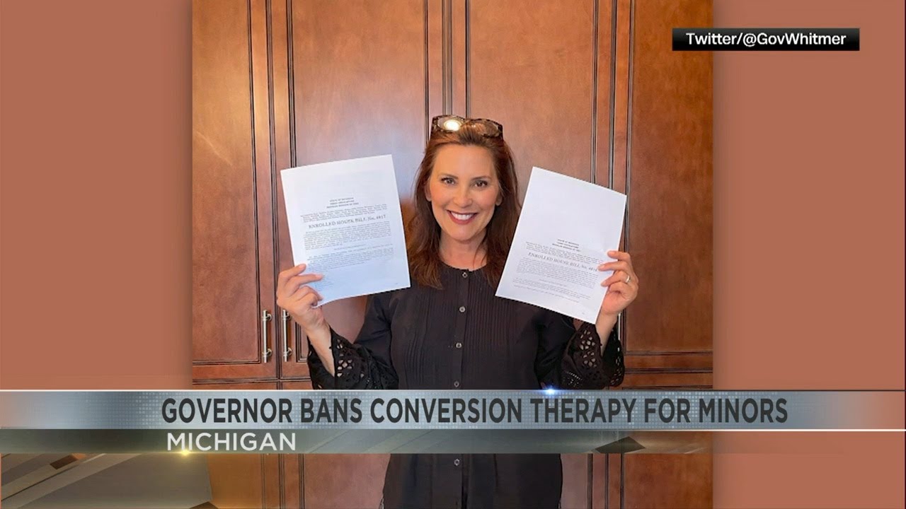 Michigan Governor Bans Conversion Therapy For Minors - YouTube