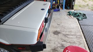 1984 Bertone X 1/9, Tucking the rear bumper, 3 different ways