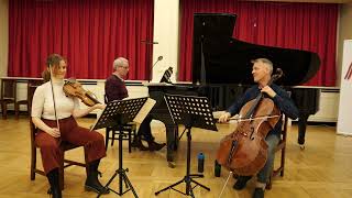 Beethoven's Archduke trio by Beethoven with V. Eberle, Alban Gerhardt, M.Becker (rehearsal excerpt)