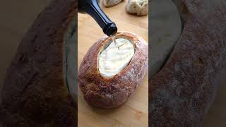 Brie fondue bread bowl