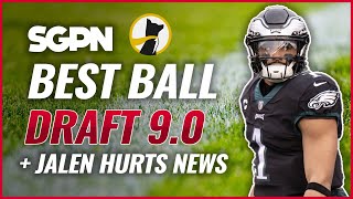 2023 NFL Best Ball Draft 9.0 + Jalen Hurts Contract Reaction - Underdog Fantasy -Superflex Best Ball