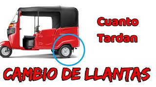 Cuando Cambiar llantas a mi Mototaxi. @abimaelitovlogs