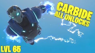 Carbide Level 65 Full Armor Showcase Fortnite Season 4 Bat - carbide level 65 full armor showcase fortnite season 4 battle pass skin unlocked fortnite