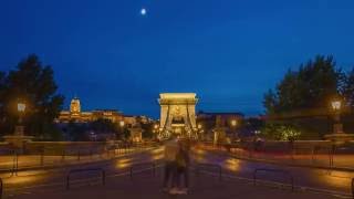 Budapest - Lánchíd (Chain Bridge) timelapse 4K