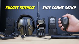 A Budget Friendly Tactical SHTF Comms Setup 📻 (BAOFENG Radio, PTT Mic, Headset and Batteries)