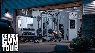 Man Builds Entire Home Gym That Stores On the Wall | Garage Gym Tour
