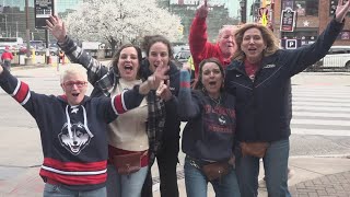 Fans take in Women's Final Four from downtown Cleveland