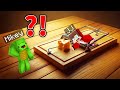 JJ and Mikey vs Mousetrap in Real Life - Minecraft Maizen