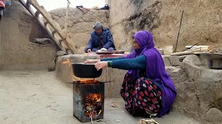 Cooking Chicken Stew Village Life Afghanistan