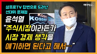 윤석열 “삼프로TV가 어떤 데인지도 모르고 갔다”