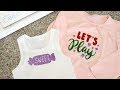 How to Cut and Layer Glitter Heat Transfer Vinyl