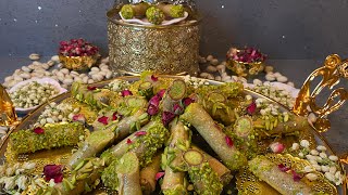 #معسلات_رمضان 2022# قنينطات #سيگار بالفستق والحامض #lemon #pistachio cigar #homecooking #lovecooking