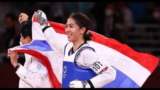 Thailand's Panipak Wongpattanakit Wins Taekwondo Gold  at Tokyo  Olympics 2020