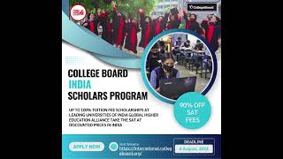 SAT 90% Discount Voucher \u0026 100% tuition fees scholarship 24 - 25