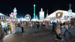 VR 360 - Rundgang über die abendliche Wiesn / Oktoberfest München/Munich