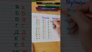 ●Russian Language ALPHABET letters learning● #alphabet  #russian #languagelearning