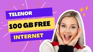 Telenor free internet 100 GB ||Free internet new codes with prof||my Telenor app