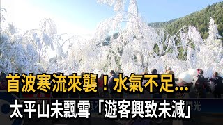 首波寒流來襲！水氣不足...　太平山未飄雪「遊客興致未減」－民視新聞