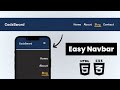 Simple Beginner Navigation Bar HTML CSS | CSS Navbar
