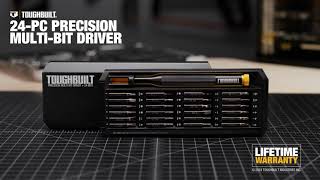 TOUGHBUILT 24-bit Precision Multi-Bit Driver + Case - TB-H5S-PRE-M-11