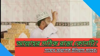 আল্লাহর সঠিক রাস্তা কোনটি? শায়েখ অধ্যাপক ইলিয়াস সাহেব।Right path|| Shaikh prof.. Elius Shahab