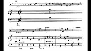 Serge Koussevitzky - Chanson Triste for Double Bass and Piano, Op. 2 (1906) [Score-Video]