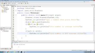 Beginning Java Tutorial: 22 Interactive program demonstrating If statements and logical operators