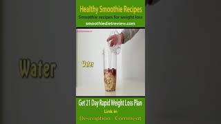 Healthy Smoothie Recipe For Flat Stomach and Detox Cleanse #shorts