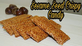 Easy Homemade sesame seed Candy | Ellu Mittai Recipe | How to make crispy sesame bars