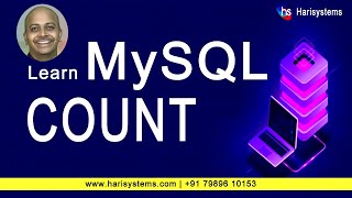 SQL Aggregate Functions - COUNT | SQL Count Function | Harisystems