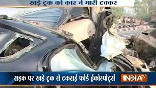 6 People Killed in Car-truck Collision at GT Karnal Road in Delhi