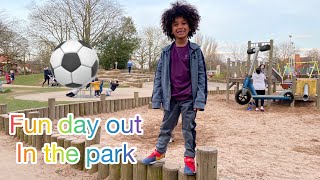 Kids Scooter Riding | A Day At The Park | Kids Football Skills, Fun Playground For Kids - Swing