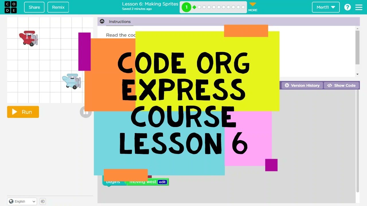 Code Org Express Course Lesson 6 Making Sprites - Course F Lesson 3 ...