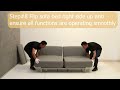 ardina sofa bed assembly video spaze furniture