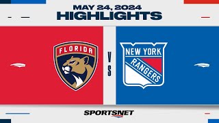 NHL Game 2 Highlights | Panthers vs. Rangers - May 24, 2024