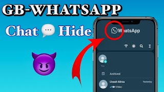GB whatsapp me hide chat ko unhide kaise kare?🔥🔥🔥