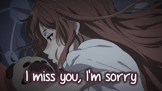 Nightcore - I miss you, I’m sorry (animated/sings) (Lyrics)