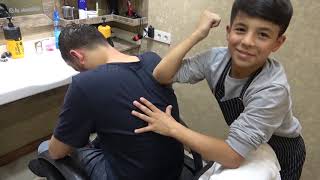ASMR Young Turkish Barber Face,Head,Back and Body Massage
