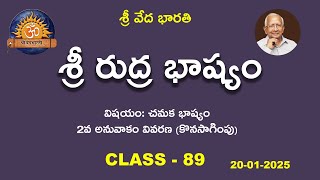 శ్రీ రుద్ర భాష్యం | Class - 89 | @shrivedabharathi3570