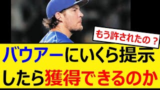 バウアーにいくら提示したら獲得できるのか【プロ野球、なんJ、なんG反応】【2ch、5chまとめ】【横浜DeNAベイスターズ、DeNA、ベイスターズ、助っ人、MLB、メジャー、大リーグ、新外国人】