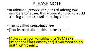 Python Lesson 3 Arithmetic Operators