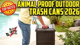 ✅ Top 5 Animal Proof Outdoor Trash Cans 2026 — No More Raccoons!
