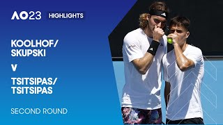 Koolhof/Skupski v Tsitsipas/Tsitsipas Highlights | Australian Open 2023 Second Round