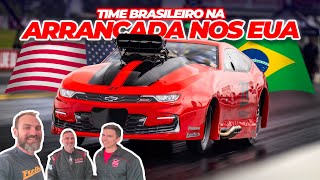 Arrancada PDRA nos EUA com time brasileiro! Roderjan Busato de Camaro Promod Blo