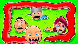 Becoming THE BIGGEST SNAKE in Roblox To EAT MY FAMILY!