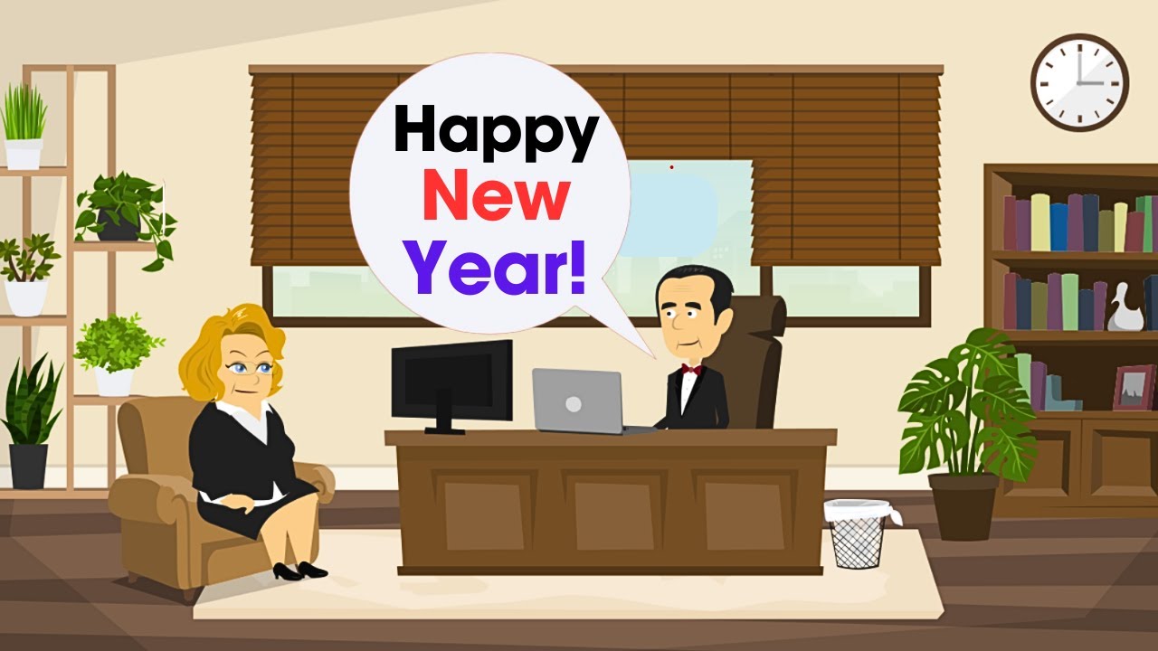 English Speaking Practice (Happy New Year) English Conversation ...