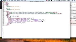 React 4 - React.createElement with children
