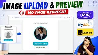 Image Upload & Preview using PHP & JavaScript (No Page Refresh ) | AJAX
